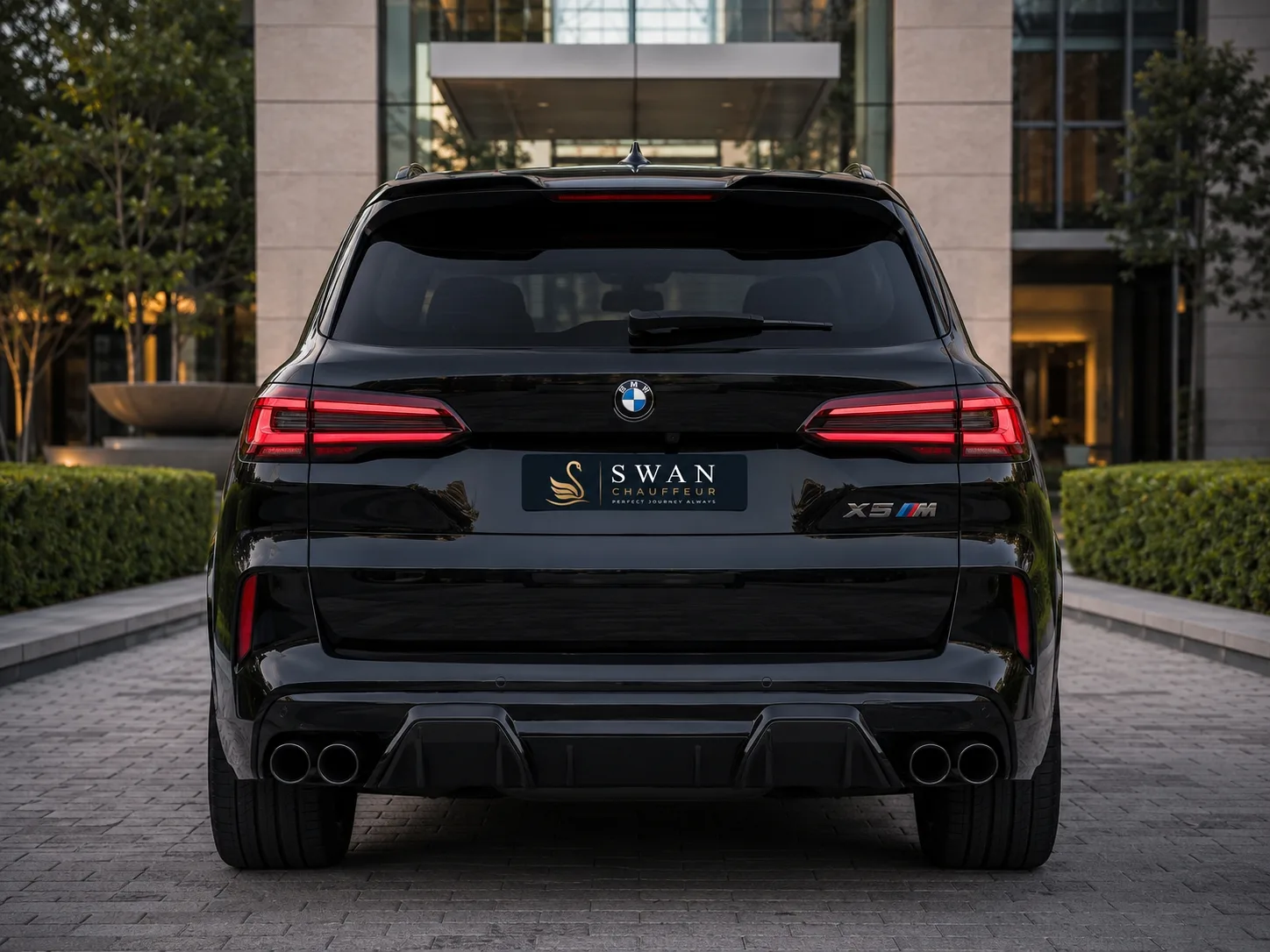 BMW X5 chauffeur car Perth, exterior view