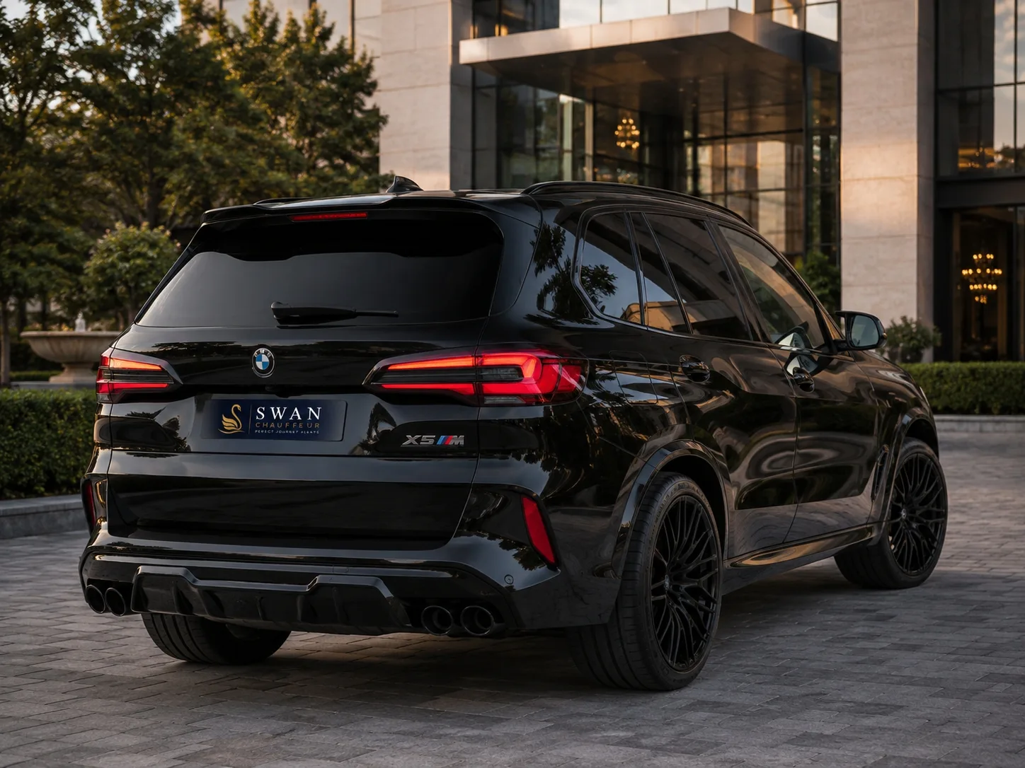 BMW X5 chauffeur car Perth, exterior view