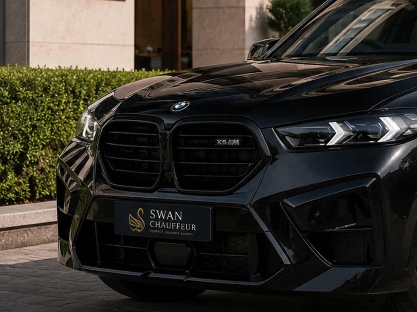 BMW X5 chauffeur car Perth, exterior view