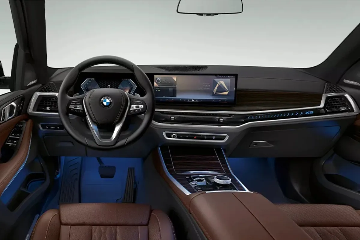 BMW X5 chauffeur car Perth, interior view