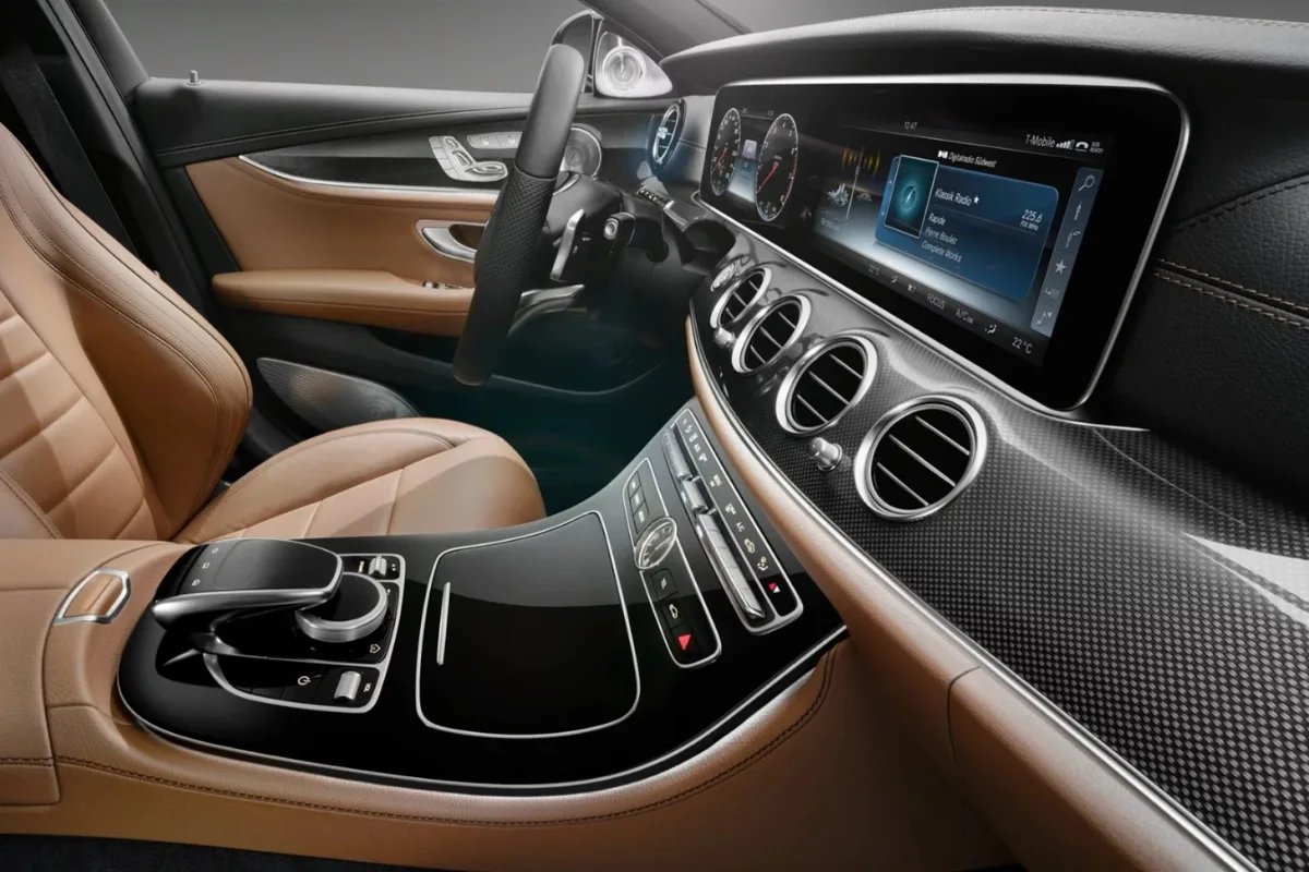 Mercedes-Benz E-Class chauffeur car Perth, interior view