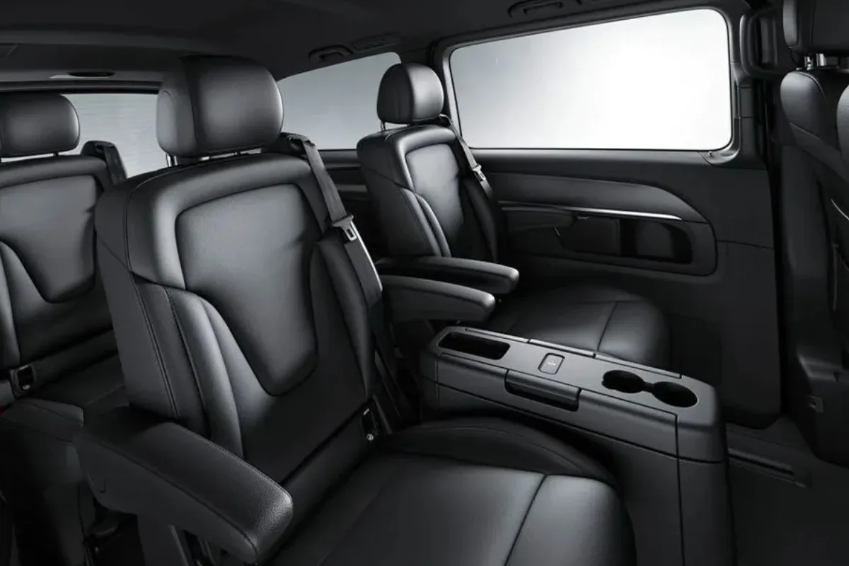 Mercedes-Benz V-Class chauffeur car Perth, interior view